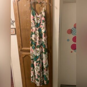 L'ATISTE Tropical Floral Backless Romper